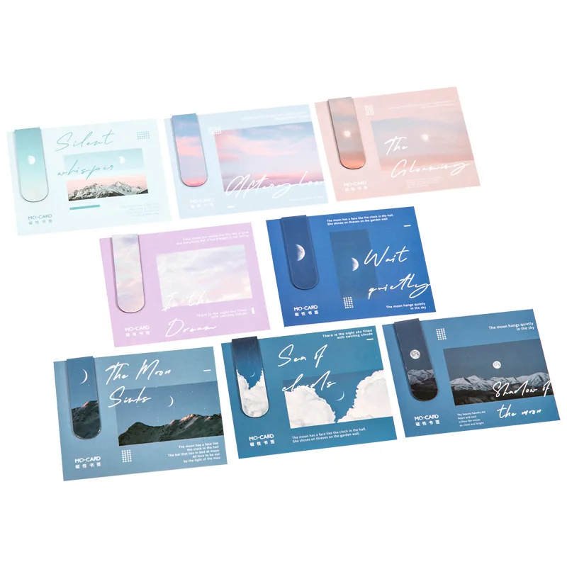 

Moon Stars Magnet Magnetic Bookmarks Cute Magnet Page Markers Page Clips Bookmark For Student Office Reading Stationery