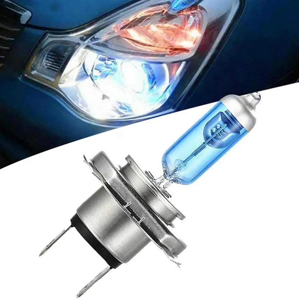 

2 шт., автомобильные противоударные ксеноновые лампы H4 100 Вт 6000 К 12 В