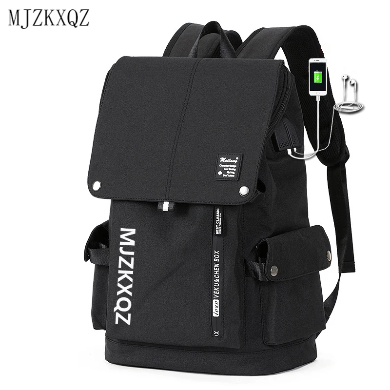 

Mjzkxqz Teenagers Anti-Theft Backpack Bag 15.6 Inch Laptop Men Male Waterproof Back Pack Backbag Large Capacity School Backpack