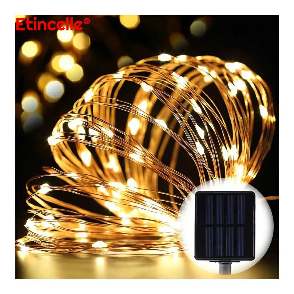 Сказочные огни Светодиодная гирлянда Солнечный Сад Рождество luces decoracion terraza y jardin