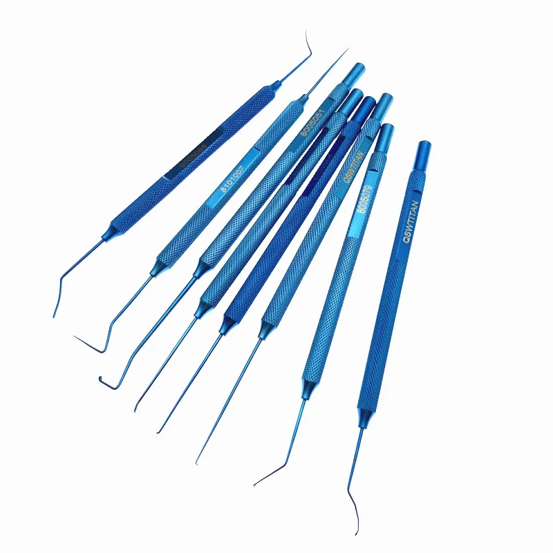 

Titanium Sinskey Lens Manipulating Hook Akahoshi Nucleus Manipulator Repositor Synechiae Spatula Hook Ophthalmic hooks