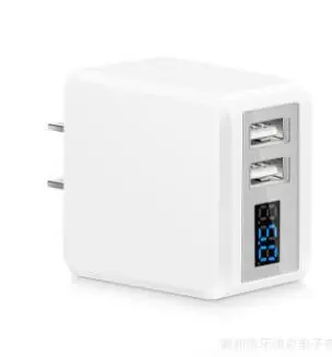 

Voltage Current Digital Display 2-USB phone charger totally max 2.2A output current EU/US charger for iPhone Samsung Xiaomi