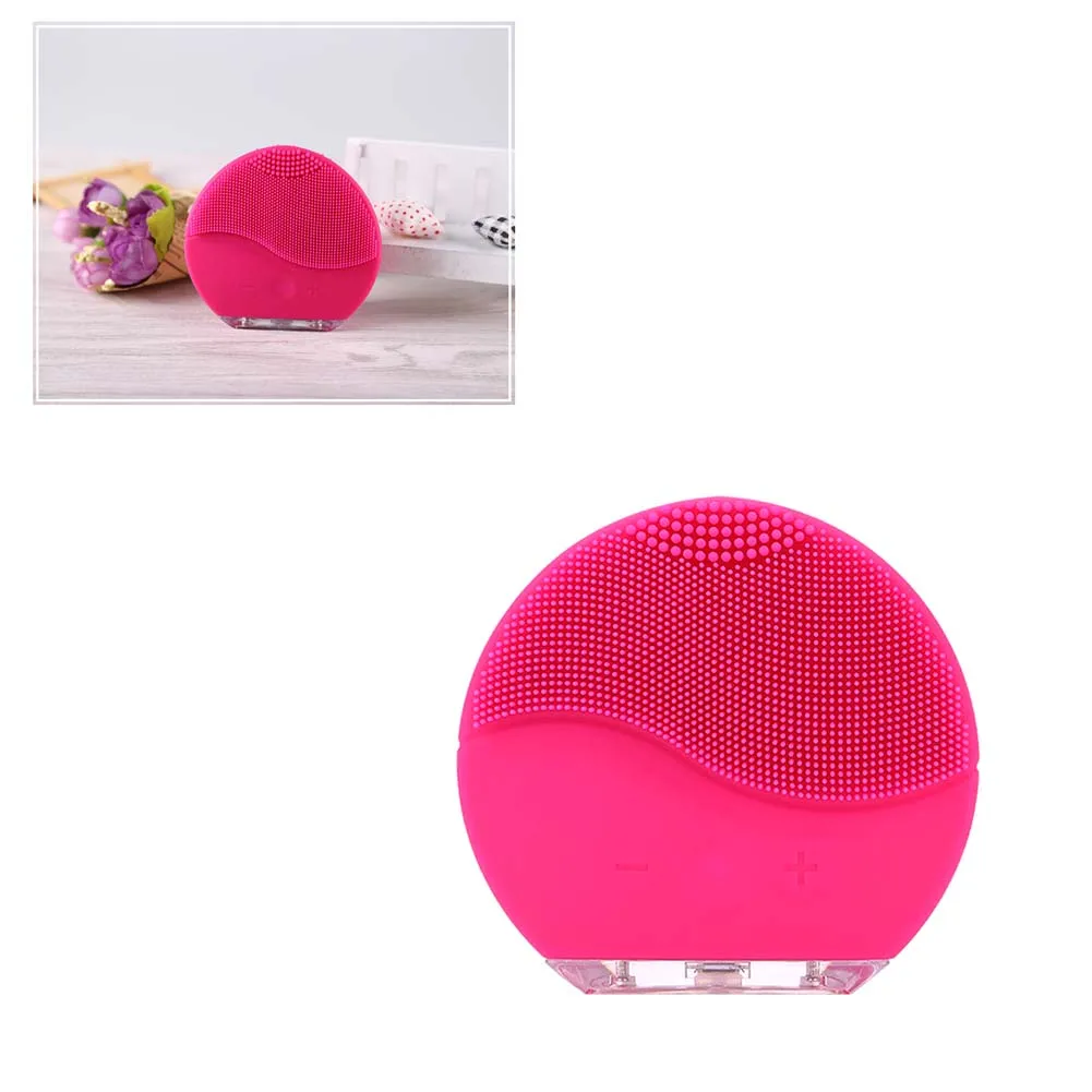 Водонепроницаемая щетка для очищения лица силиконовые скрубберы электрический