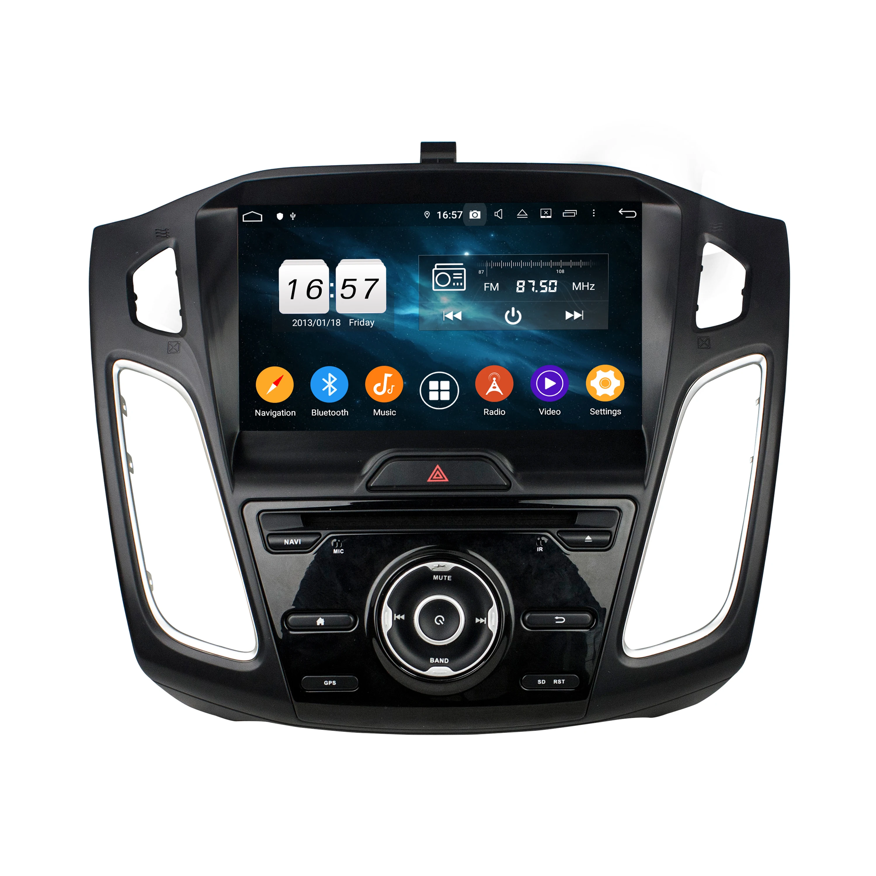 Автомагнитола для Ford Focus 2015 9 0 мультимедийный проигрыватель на Android 2018 дюймов 1 Din 8