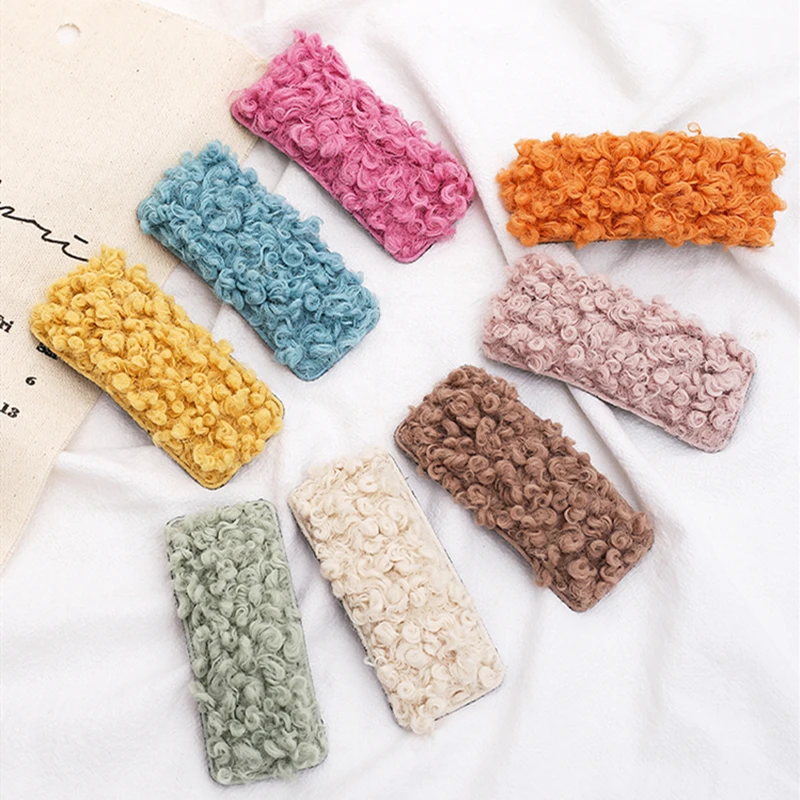 Супер ткань 3 шт./компл. зимнее пальто из овечьей шерсти для детей резинка волос