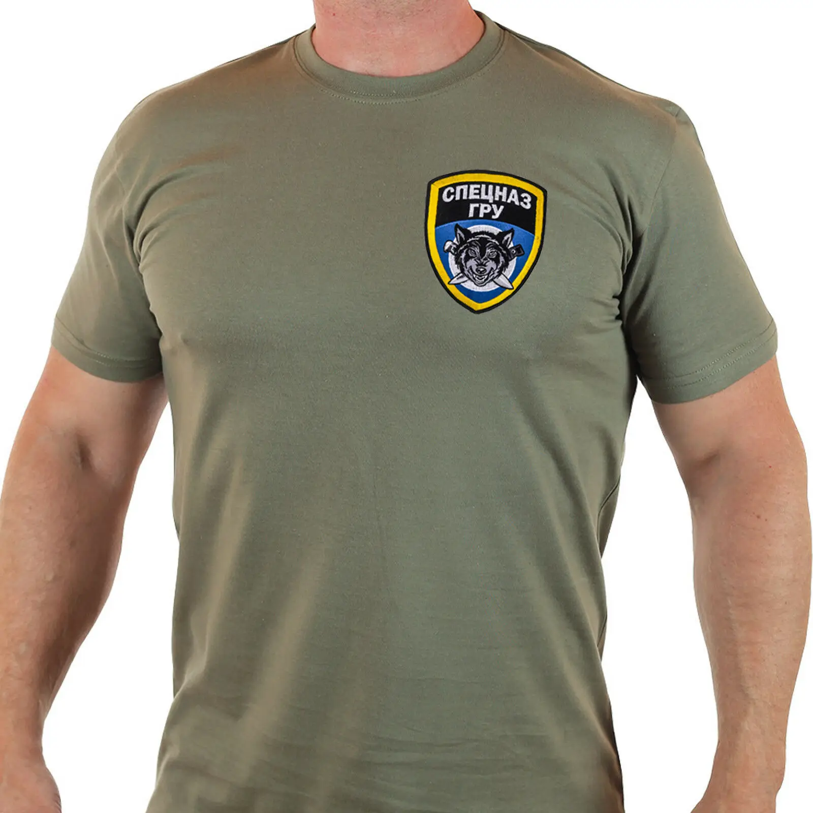 

T-shirt military intellige in black 100% cotton.T-shirts includes front russian