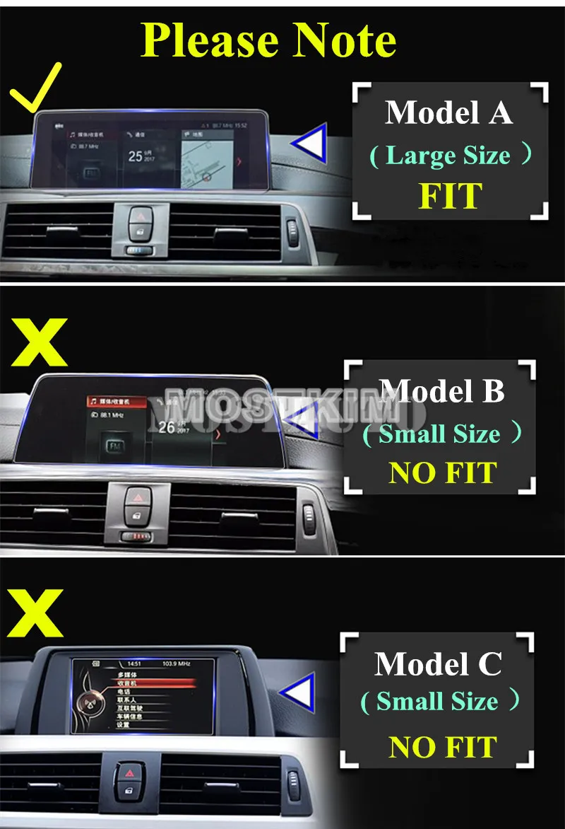 10 2 &quotзакаленное Стекло GPS навигации Экран протектор для BMW 3 серии 4 F30 F32 1 шт.