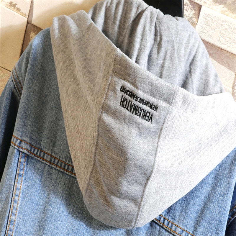 Осенняя мужская новая джинсовая куртка большого размера в японском стиле с