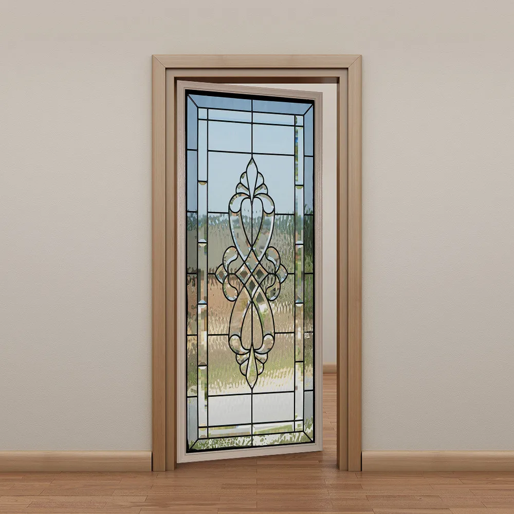 Витражный плакат с имитацией наклейки для стеклянных дверей водонепроницаемый