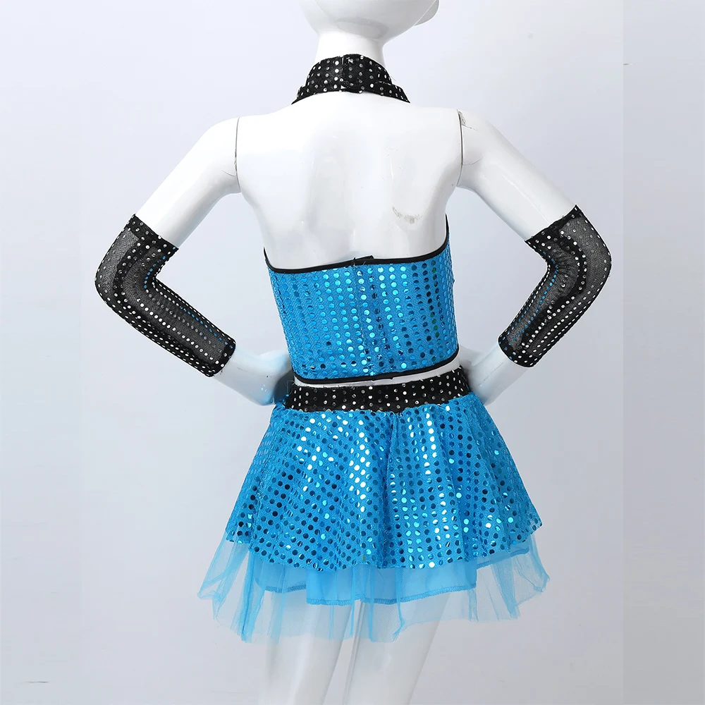 Детский джазовый вальс для девочек современный танцевальный костюм наряд