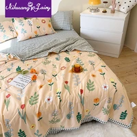 cotton quilt inside and outside air conditioned quilt double machine washable thin summer quilt cool summer quilt cotton