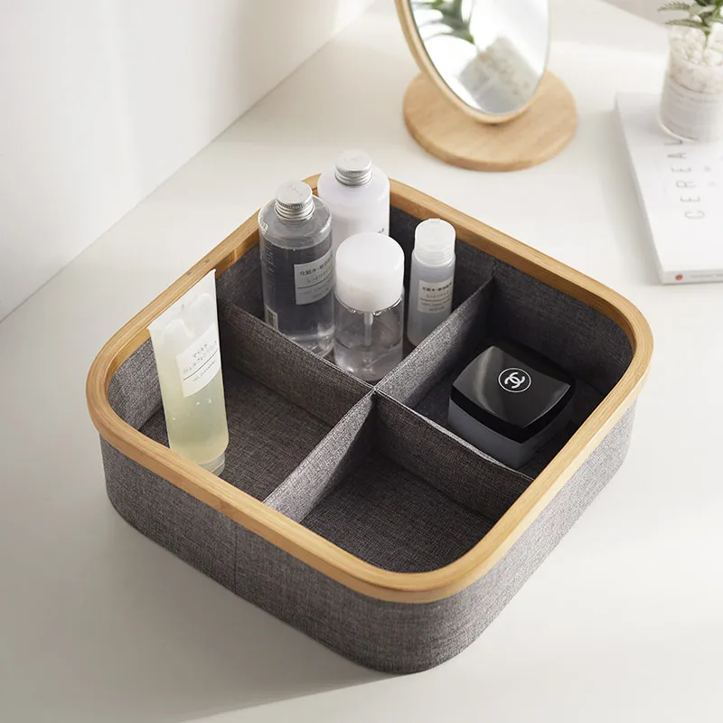 Бамбуковый органайзер для нижнего белья носков бюстгальтеров ящик хранения