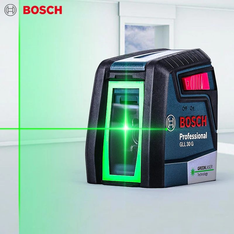 Bosch лазерный уровень 2 линия зеленый светильник горизонтальный и вертикальный