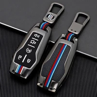 zinc alloy car key case cover upscale fit for ford fusion edge explorer taurus mustang f 150 for lincoln mkc mkx mkz accessories