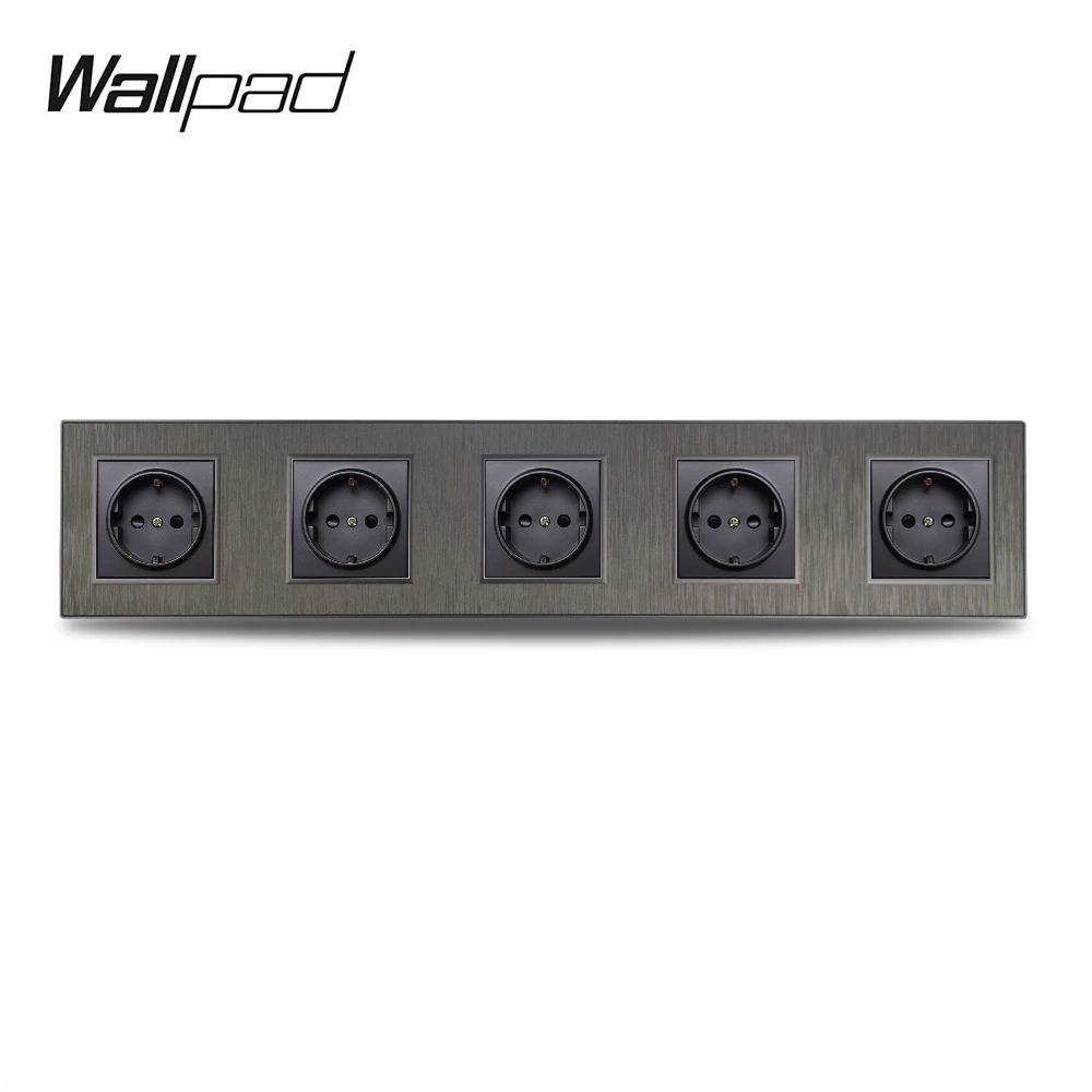 Настенная розетка S6 пятиугольная 5 способов европейская электрическая настенная