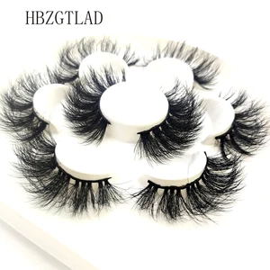 Ресницы норковые объемные, 4 пары, густые, искусственные