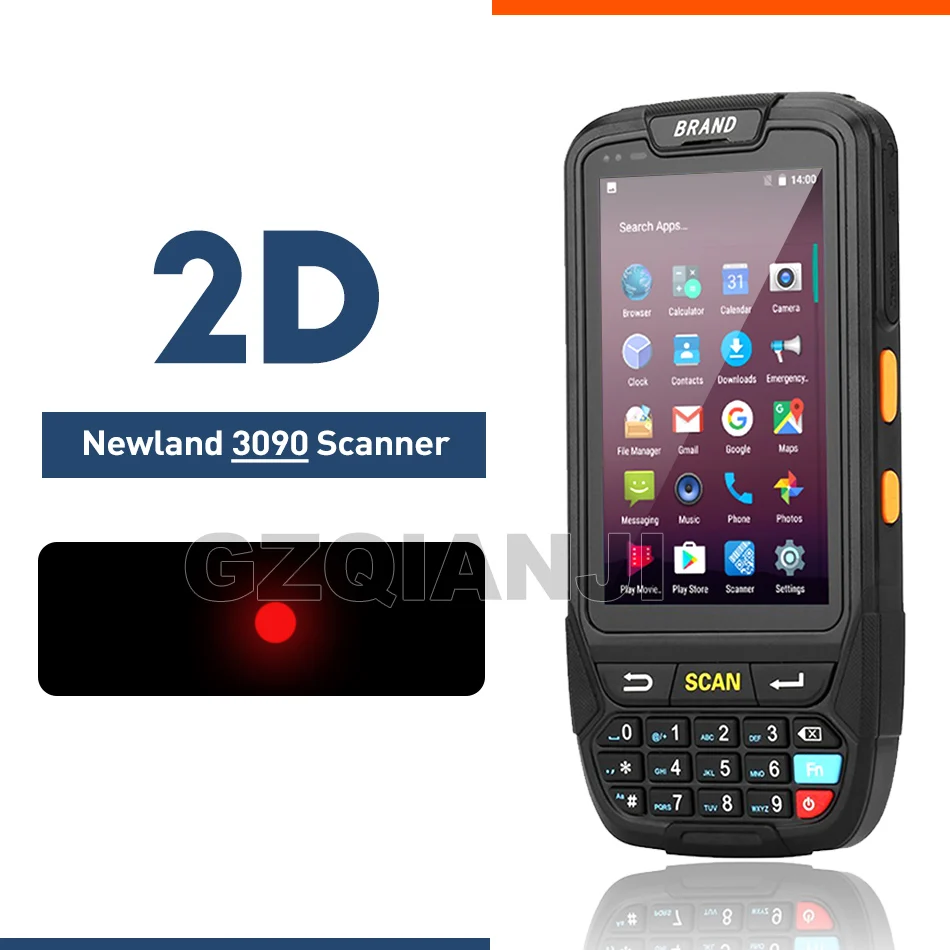 2D Newland3090 PDA сканер штрих-кода 1D 2D Bluetooth Android портативный терминал прочный PDA беспроводной мобильный 1D сканер штрих-кода коллектор данных - Цвет: 2D Newland3090