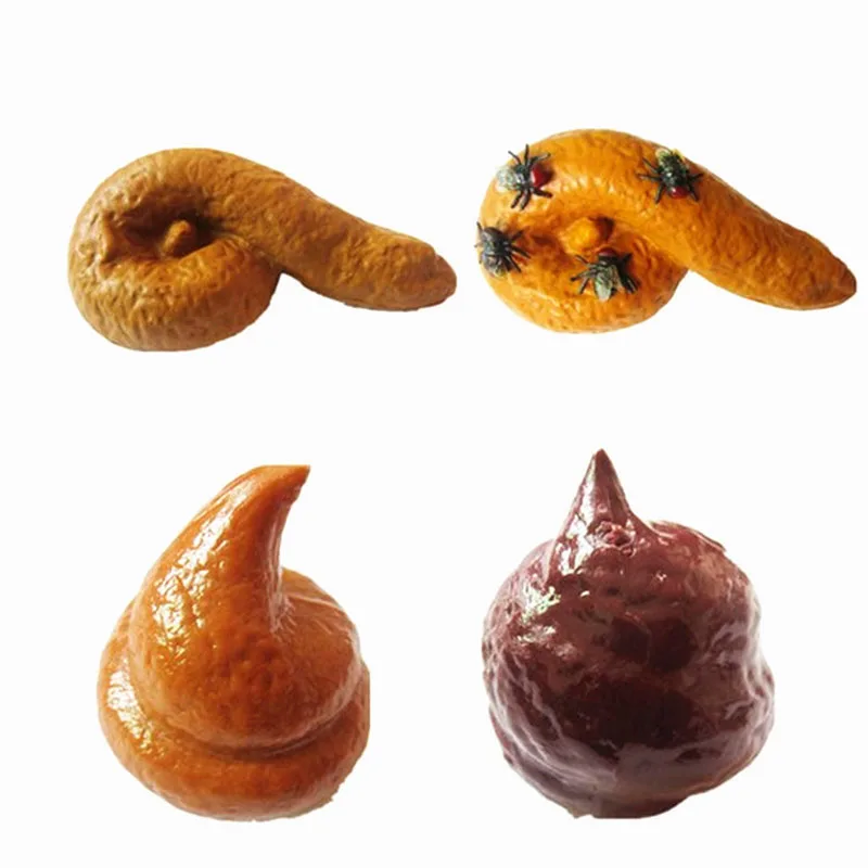 День Дурака реквизит Лофтус брутто вечерние Pooper поддельные ПУ Коричневый Цвет