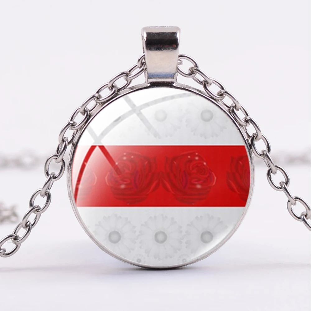 Азиатских Республика Беларусь Национальный ожерелье &quotэмблема&quot Белые