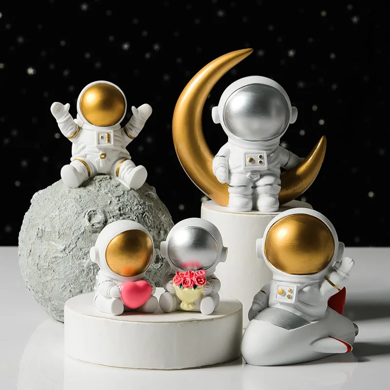 Скандинавские фигурки космонавтов 1 шт. скульптура из смолы Современный домашний