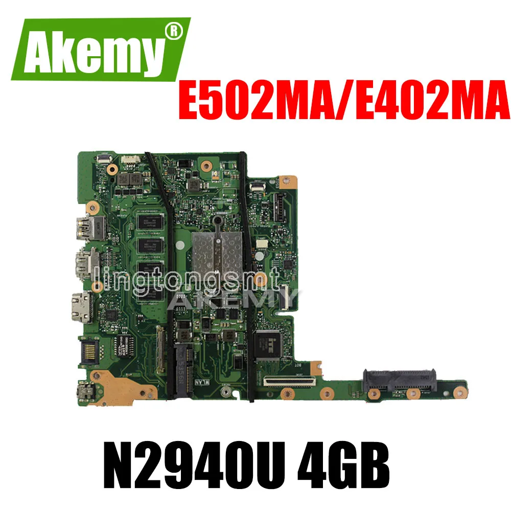 E402MA для For Asus E502MA материнская плата ноутбука N2940U 4G памяти REV2.0 интегрированный