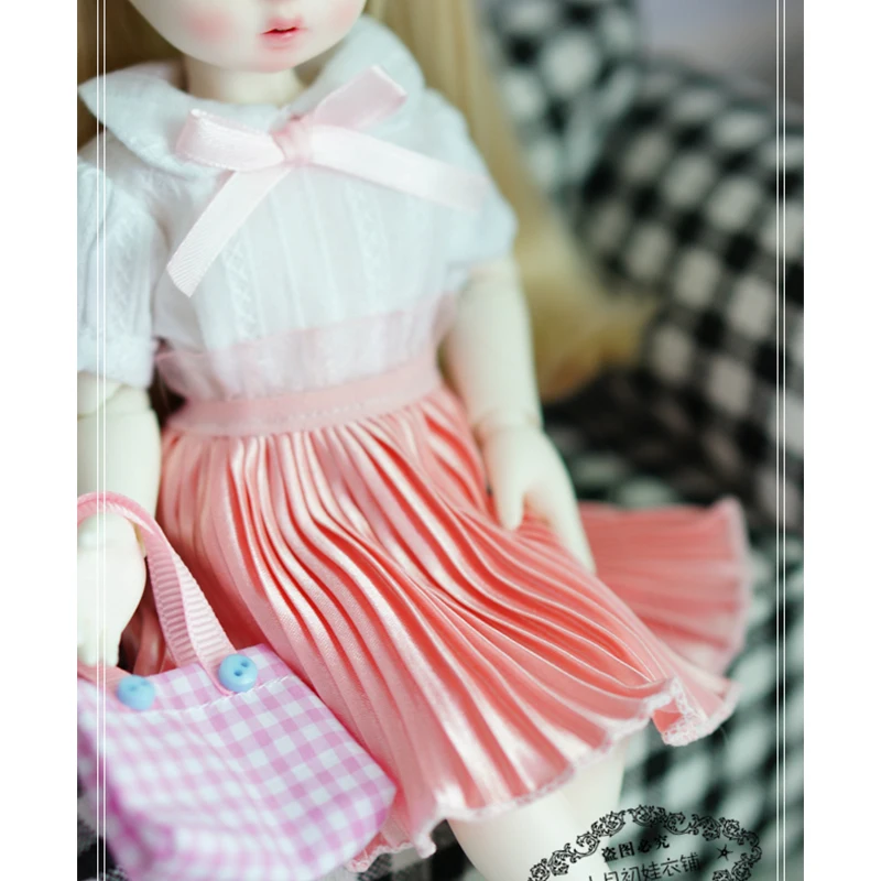 Юбка плиссированная розовая для шарнирных кукол YOSD MYOU 1/6 | Игрушки и хобби