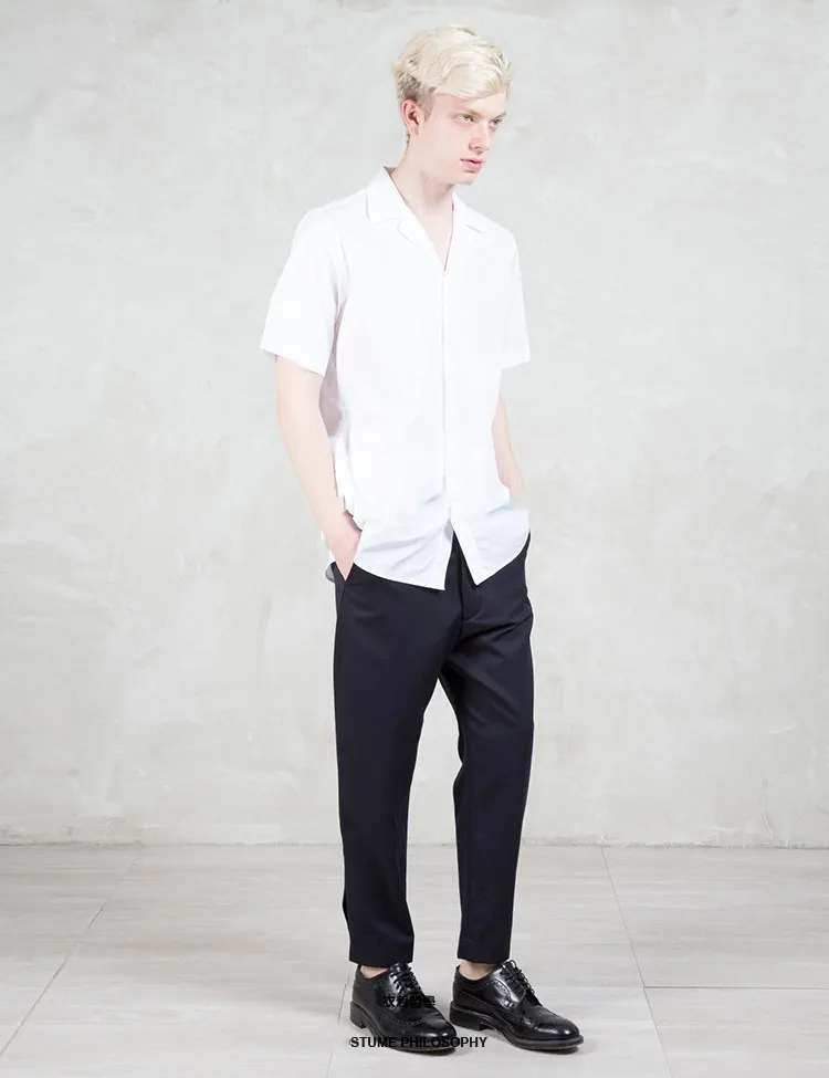 

New men's clothing Hair Stylist clean fashionabel casual Shirt plus size stage singer costumes