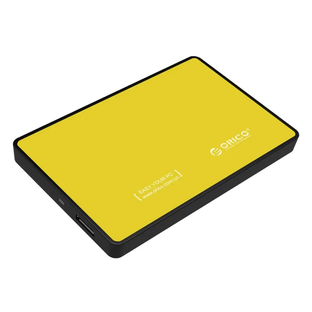 ORICO чехол для внешнего жесткого диска 2,5 дюйма USB 3,0 для 9,5 мм 7 мм 2,5 дюйма SATA HDD SSD UASP поддерживается - Цвет: Yellow