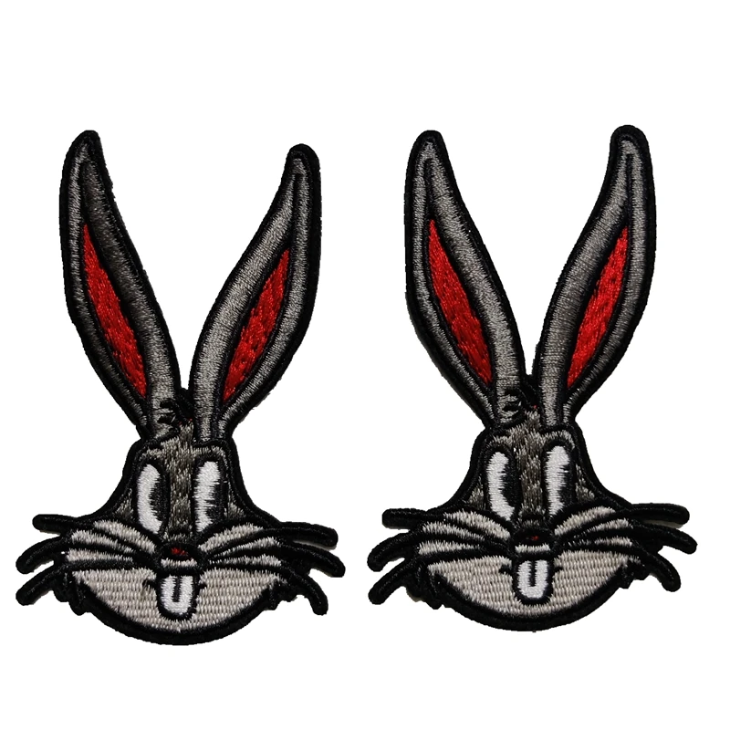 

3 Pieces/set Cartoon Animal Rabbit Embroidered Patches for Clothes T-shirt Embroidery Applique