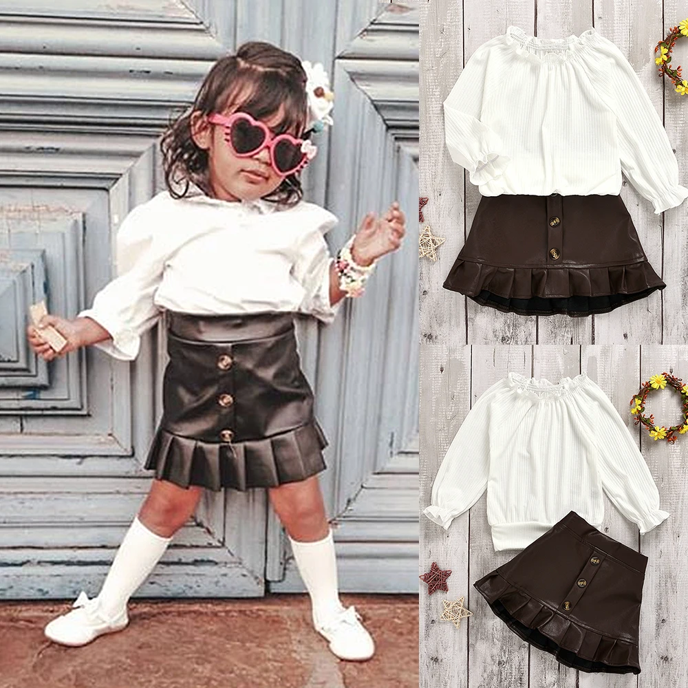 CYSINCOS/2020 г. Новый Модный летний комплект одежды для маленьких девочек топ с