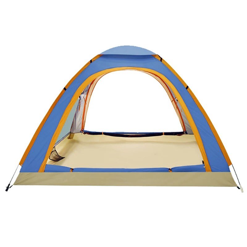 

Automatic Camping Tent, 3-4 Person Family Tent Double Layer Instant Setup Protable Backpacking Tent for Hiking Travel