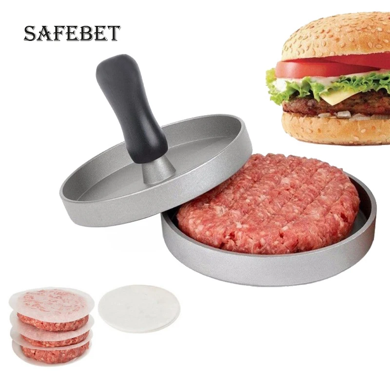 SAFEBET ручная машина для изготовления гамбургеров круглая алюминиевая котлет