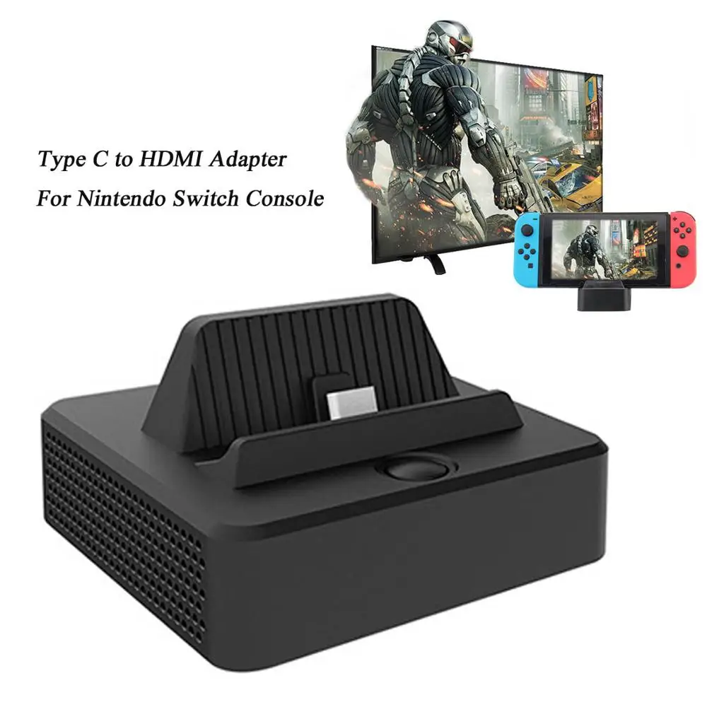 

Bevigac Type C to HDMI-compatible Adapter TV Charging Stand Station Dock Video Converter for Nintendo Switch Console Nintend