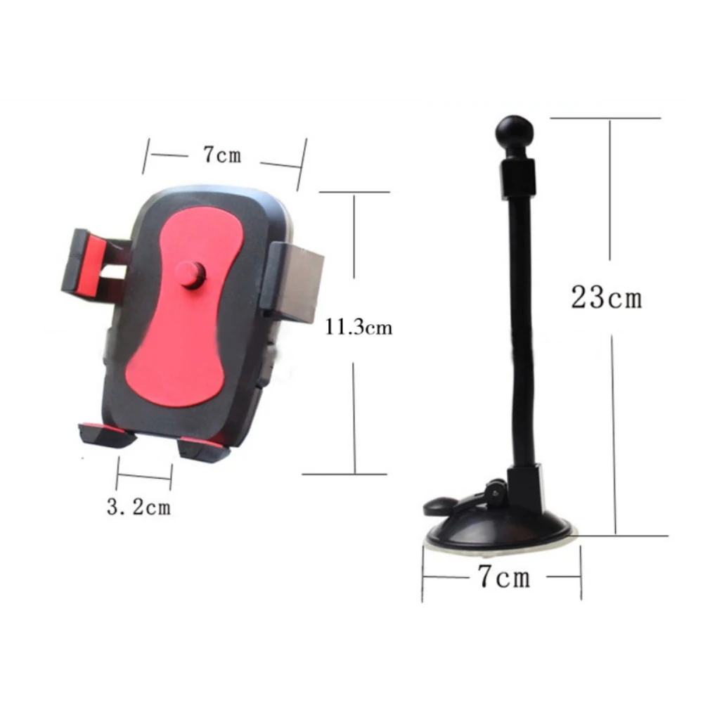 

Car Windscreen Phone Holder Universal Mobile Phone Stand Smartphone Fixed Bracket Locking Suction Mount Auto Body Support