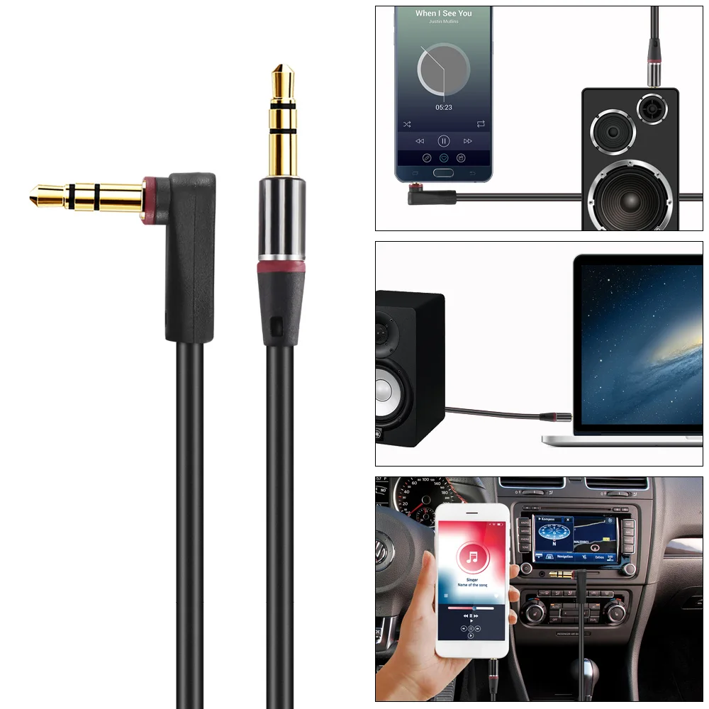 

Universal 3.5mm AUX Jack Audio Extension Cable Cord 3.5 Auxiliary Headphone Earphone Speaker Stereo Audio Cables Cord
