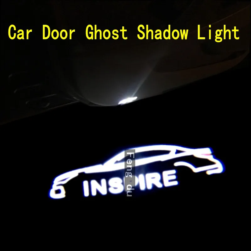 

2pcs Logo For 2017-2021 INSPIRE LED Car Door Light Projector Ghost Shadow Light Welcome Light Courtesy Atmosphere Light