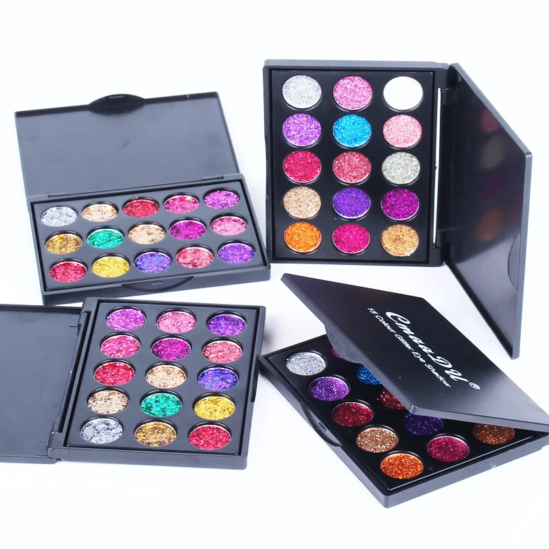 Женская натуральная Водонепроницаемая блестящая палитра теней для век