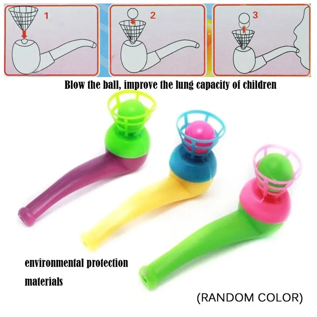 Outdoor Fun Sports Entertainment Toys For Children Blowing Plastic Pipe Balls Balance Training Learning Educational | Игрушки и хобби