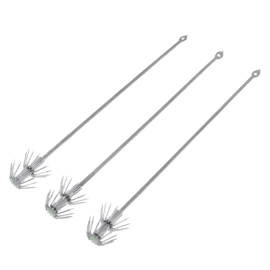 

12pcs Noctilucent Squid Cuttlefish Octopus DIY Fishing Lure Hook Bait Tackle
