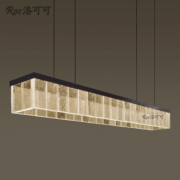 Постмодернизированная люстра прямоугольная для ресторана столовой бара