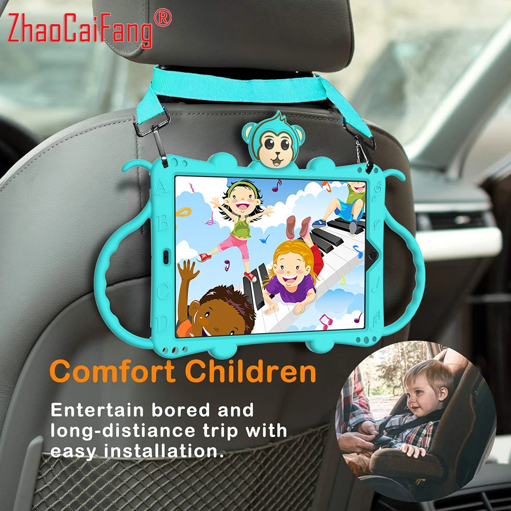 Детский чехол для iPad 7 5 6 8 2019 силиконовый милый подставка планшета Mini 4 3 2 1 Pro 2018 2020