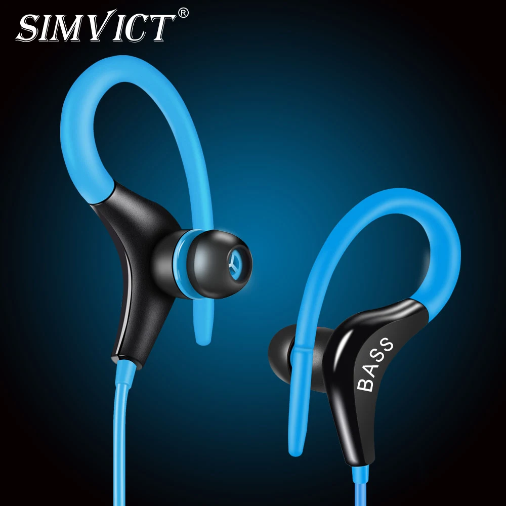 Спортивные наушники Simvict с глубокими басами и микрофоном игровая гарнитура для телефонов Iphone Xiaomi Samsung MP3