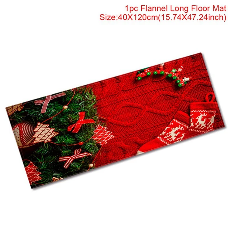 flannel carpet 12 Санта-Клаус, украшение для туалета, Рождественское украшение, подарок, Рождественское украшение для дома, Рождество, Год, декор - Цвет: flannel carpet 12