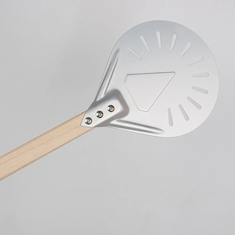 

Thickened Punch Pizza Shovel Removable Portable Oven Shovel With Wooden Handle Home Baking Pizza Tool