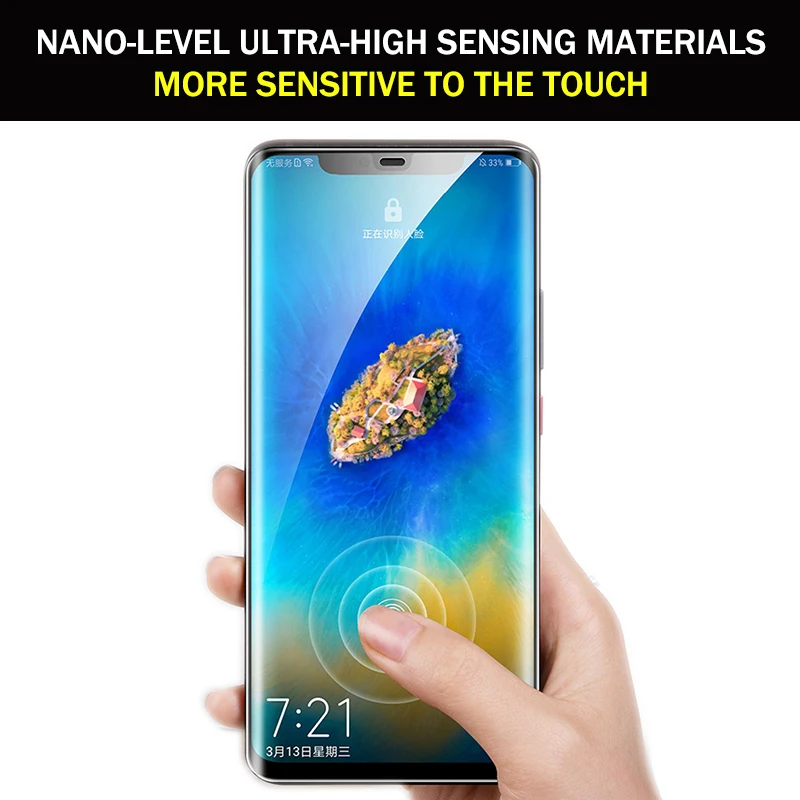 Гидрогелевая пленка с полным покрытием 1000D для Huawei P30 Pro P20 Lite P40 Защита экрана Mate 40