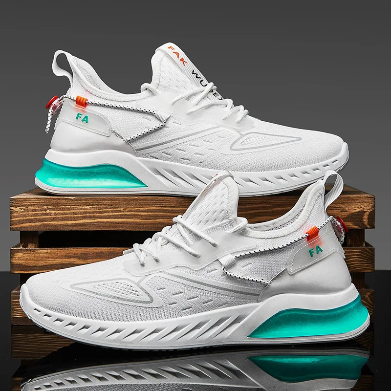 

Men Pu Leather Sneakers Platform Comfort Shoe Off White Vulcanize Increase Cushion Basket Casual Running Air Cushion Shoes