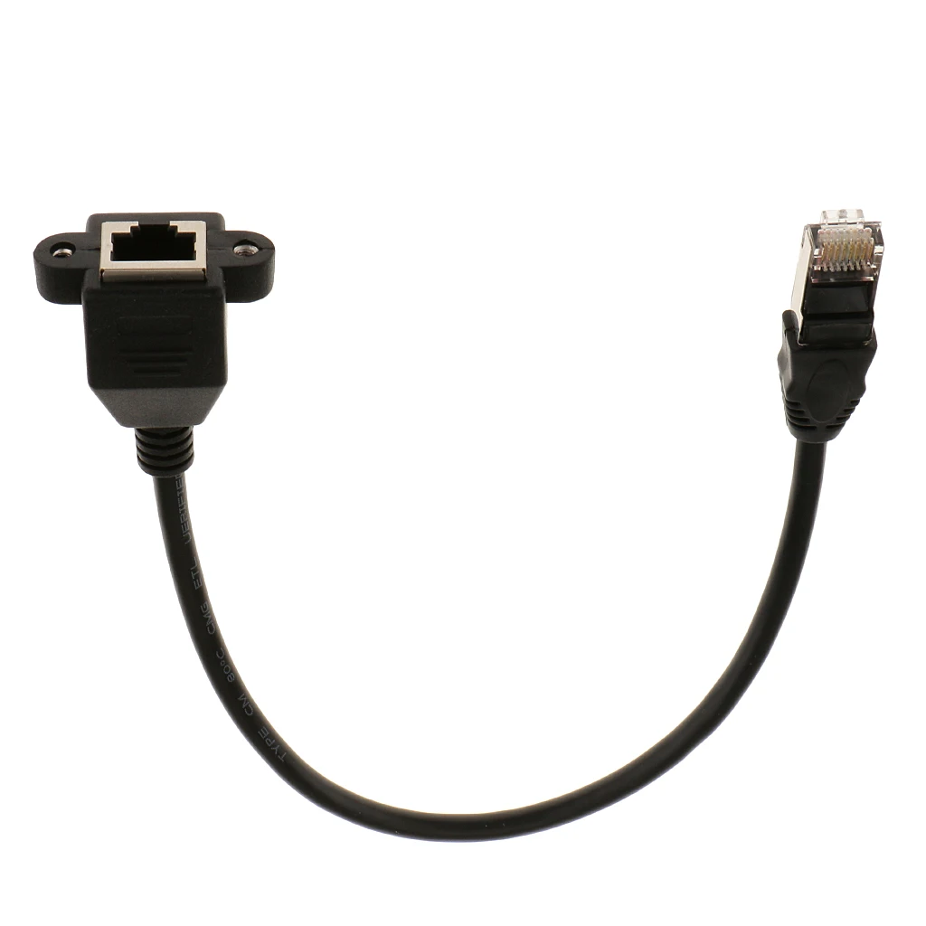 30 см Длина RJ45 папа к женскому M/F LAN Ethernet адаптер сетевой кабель
