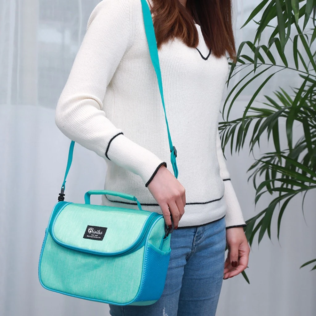 Maison Fabre Portable Thermal Lunch Box Leakproof Waterproof Women Kids Men Shoulder Food Picnic Multifunctional Tote Bag 906 | Багаж и