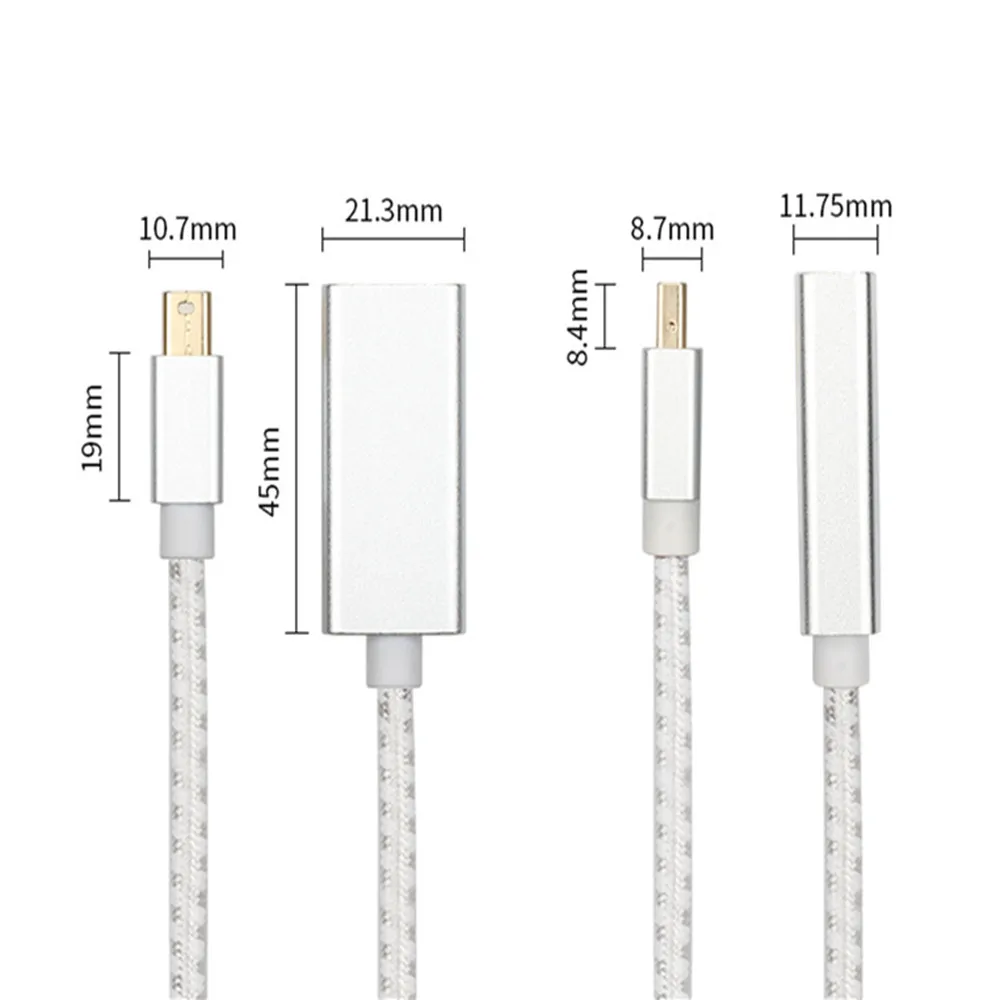 Кабель адаптер Mini Displayport HDMI переходник мама Мини DP папа для проектора