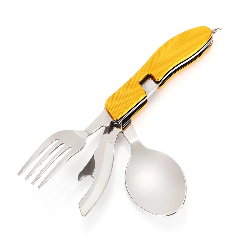 4 в 1 открытый многофункциональный Съемный складной портативный нож из